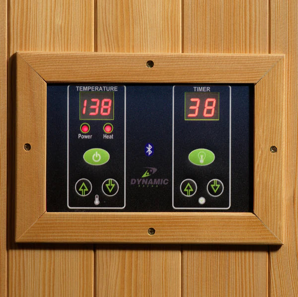 Dynamic Gracia 1-2-person Low EMF (Under 8MG) FAR Infrared Sauna (Canadian Hemlock)