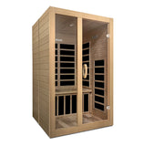 Dynamic Santiago 2-person Low EMF (Under 8MG) FAR Infrared Sauna (Canadian Hemlock)