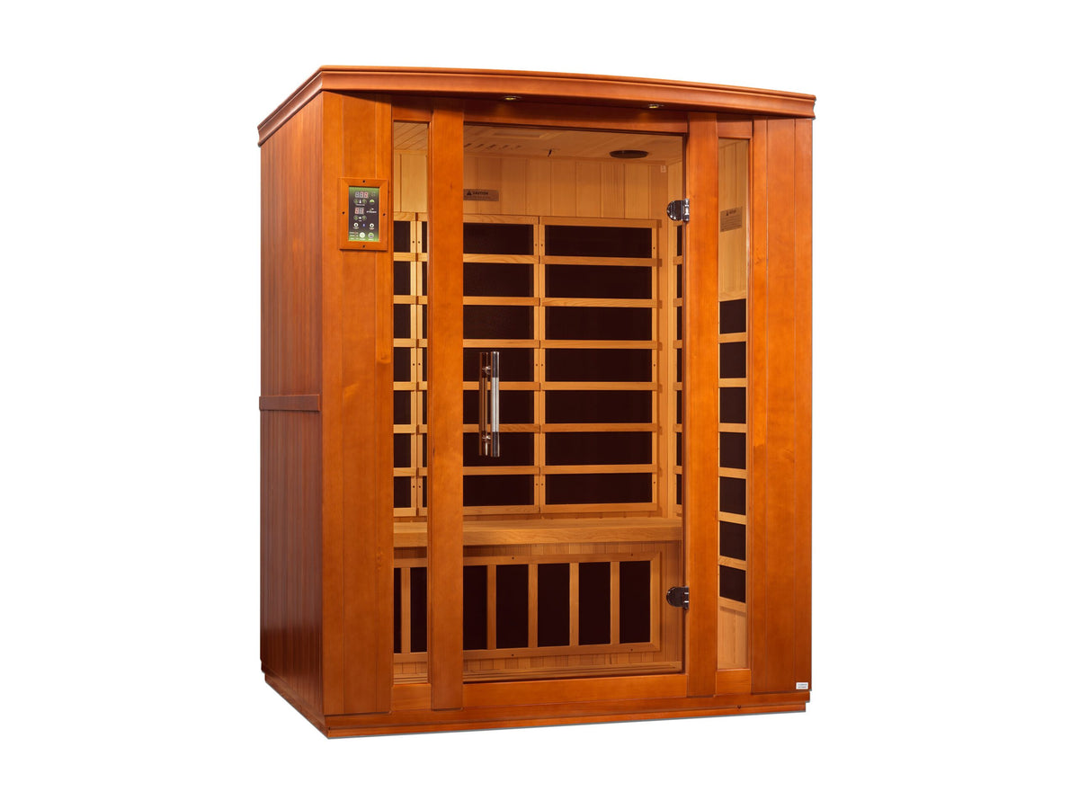 Dynamic Bellagio 3-person Low EMF (Under 8MG) FAR Infrared Sauna (Canadian Hemlock)