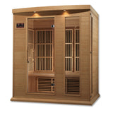 Maxxus 3-Person Low EMF (Under 8MG) FAR Infrared Sauna (Canadian Hemlock)