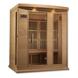 Maxxus 3-Person Low EMF (Under 8MG) FAR Infrared Sauna (Canadian Hemlock)